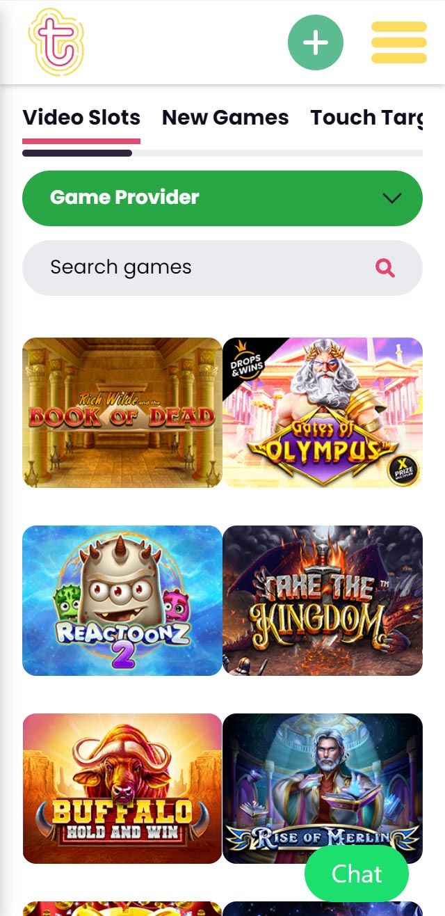Touch Casino review lists all the bonuses available for you today