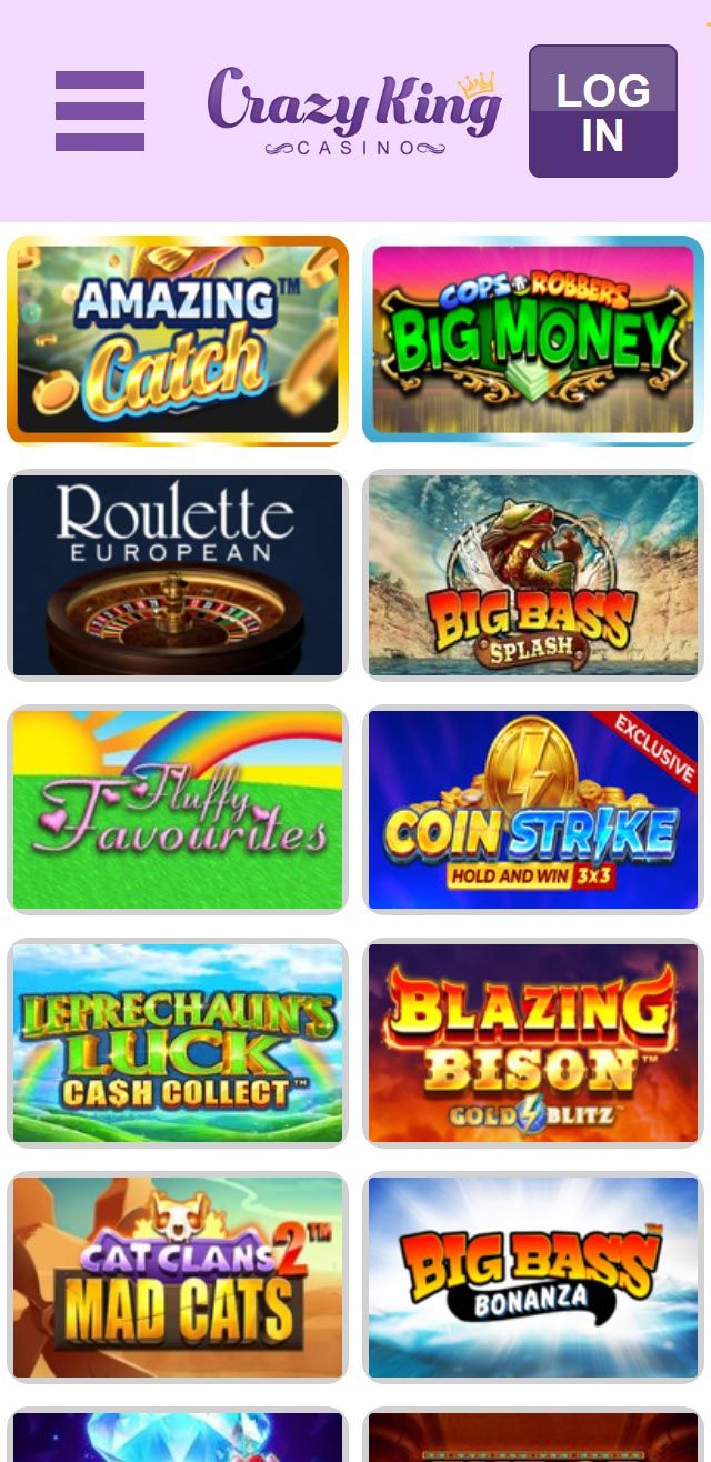 Crazy King Casino review lists all the bonuses available for UK players today