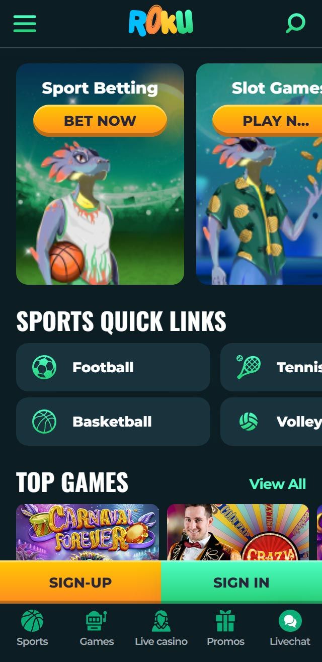 RokuBet review lists all the bonuses available for you today