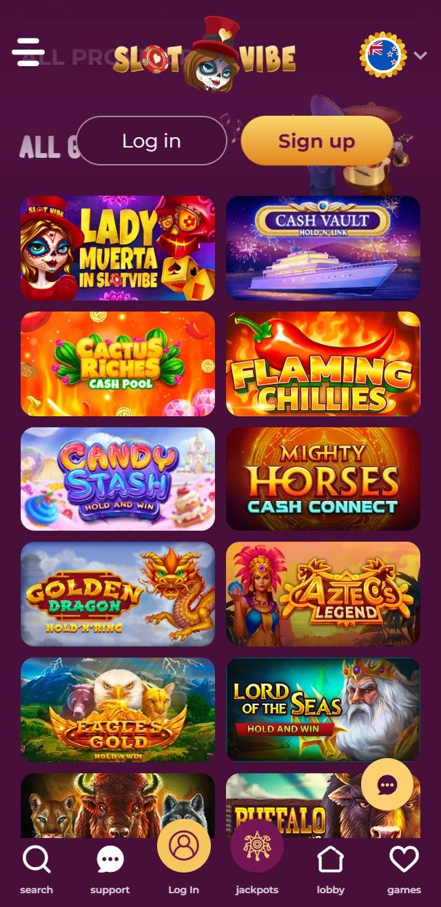SlotVibe Casino review lists all the bonuses available for NZ players today
