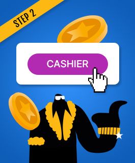Go to the сashier section of a Sofort online casino