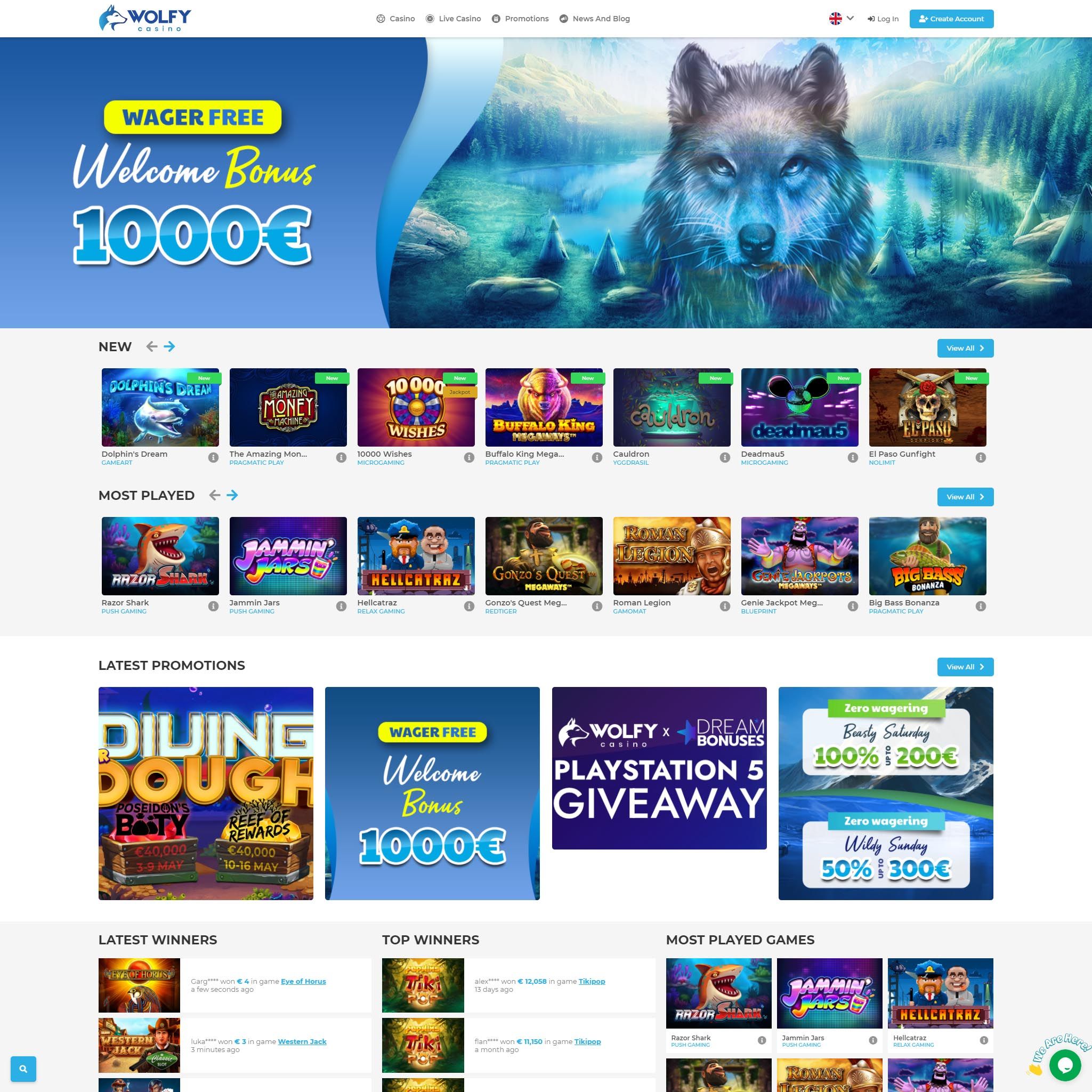 Wolfy Casino review by Mr. Gamble