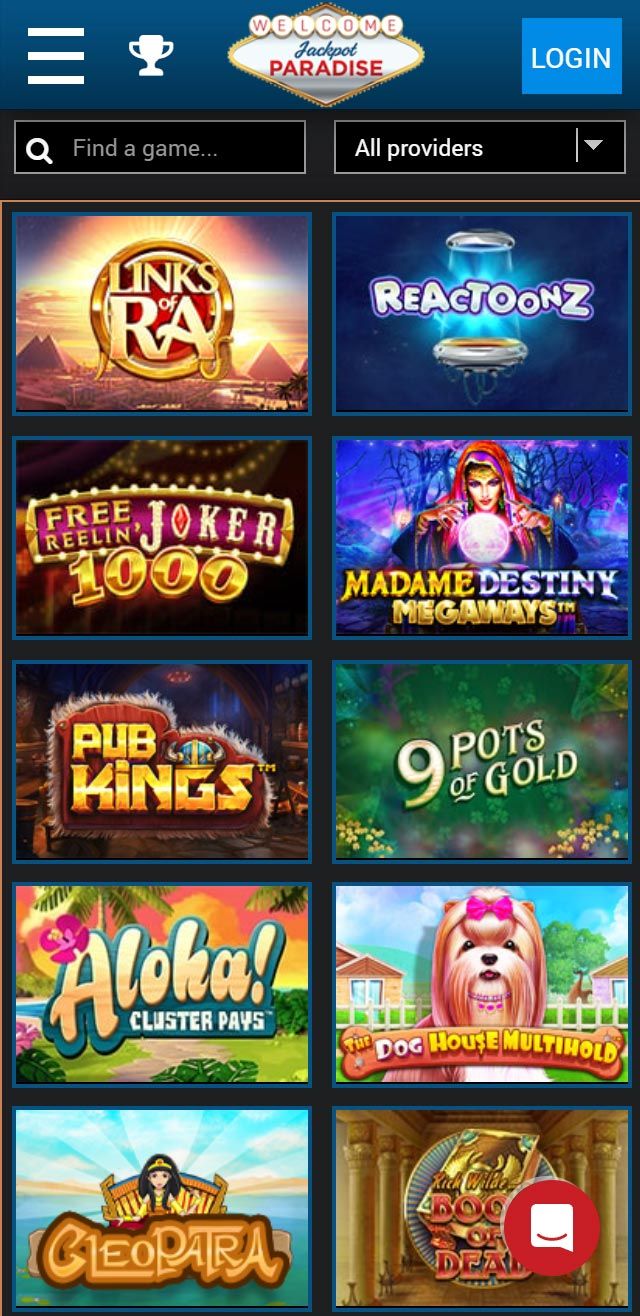 Jackpot Paradise review lists all the bonuses available for Canadian players today