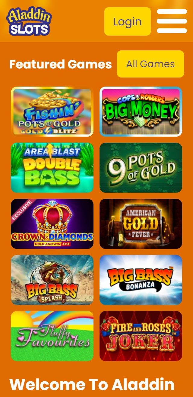 Aladdin Slots Casino review lists all the bonuses available for you today