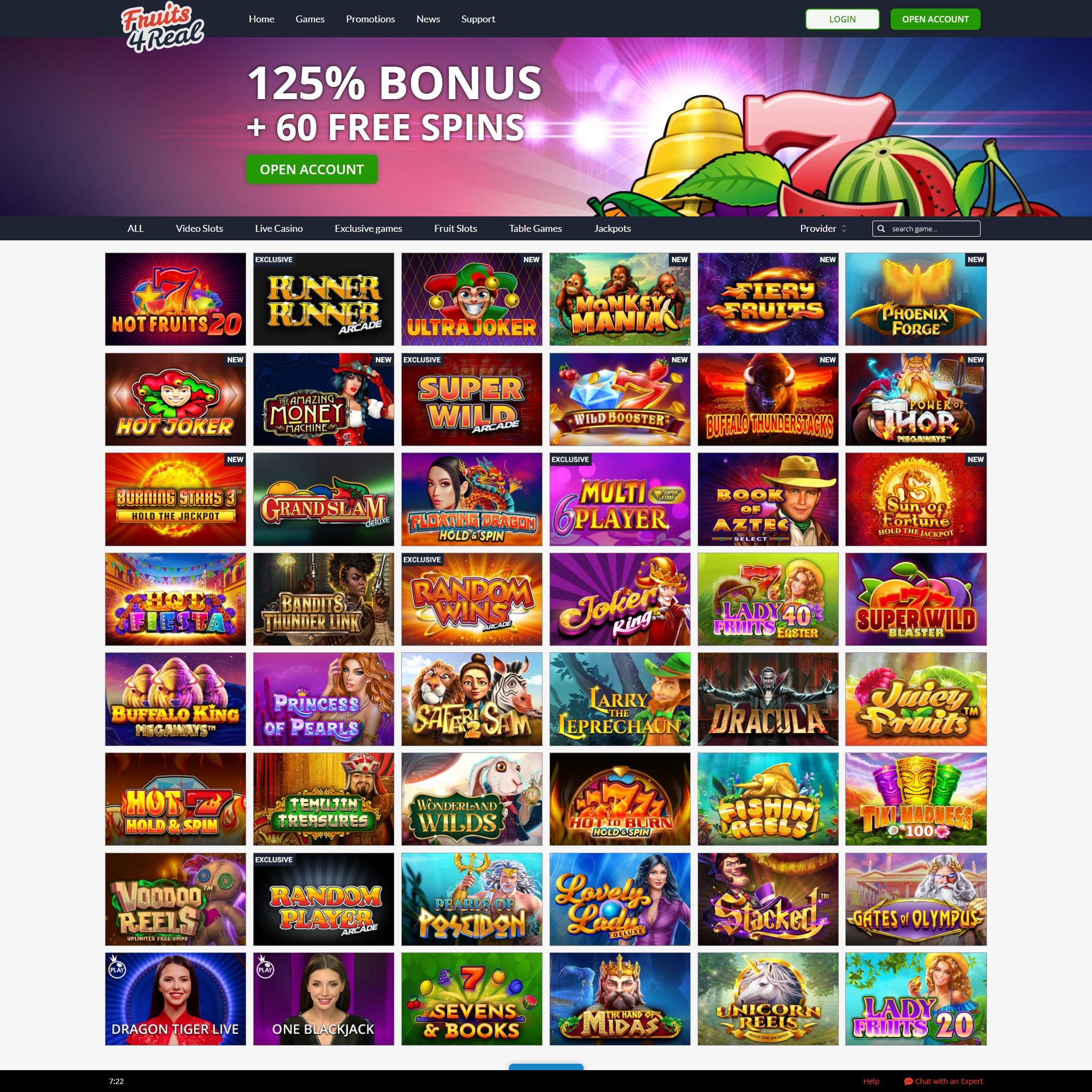 Fruits4Real Casino review by Mr. Gamble