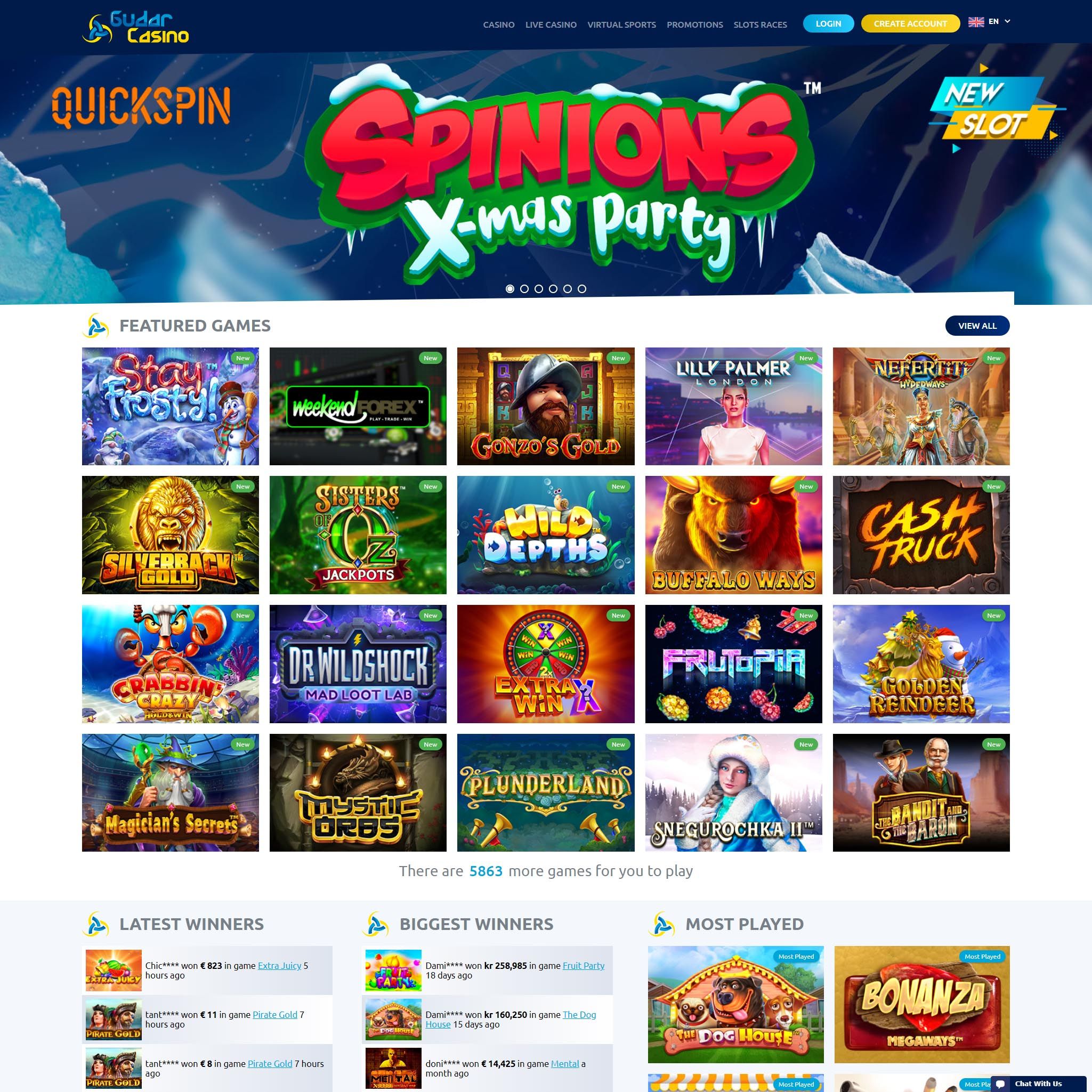 Gudar Casino review by Mr. Gamble