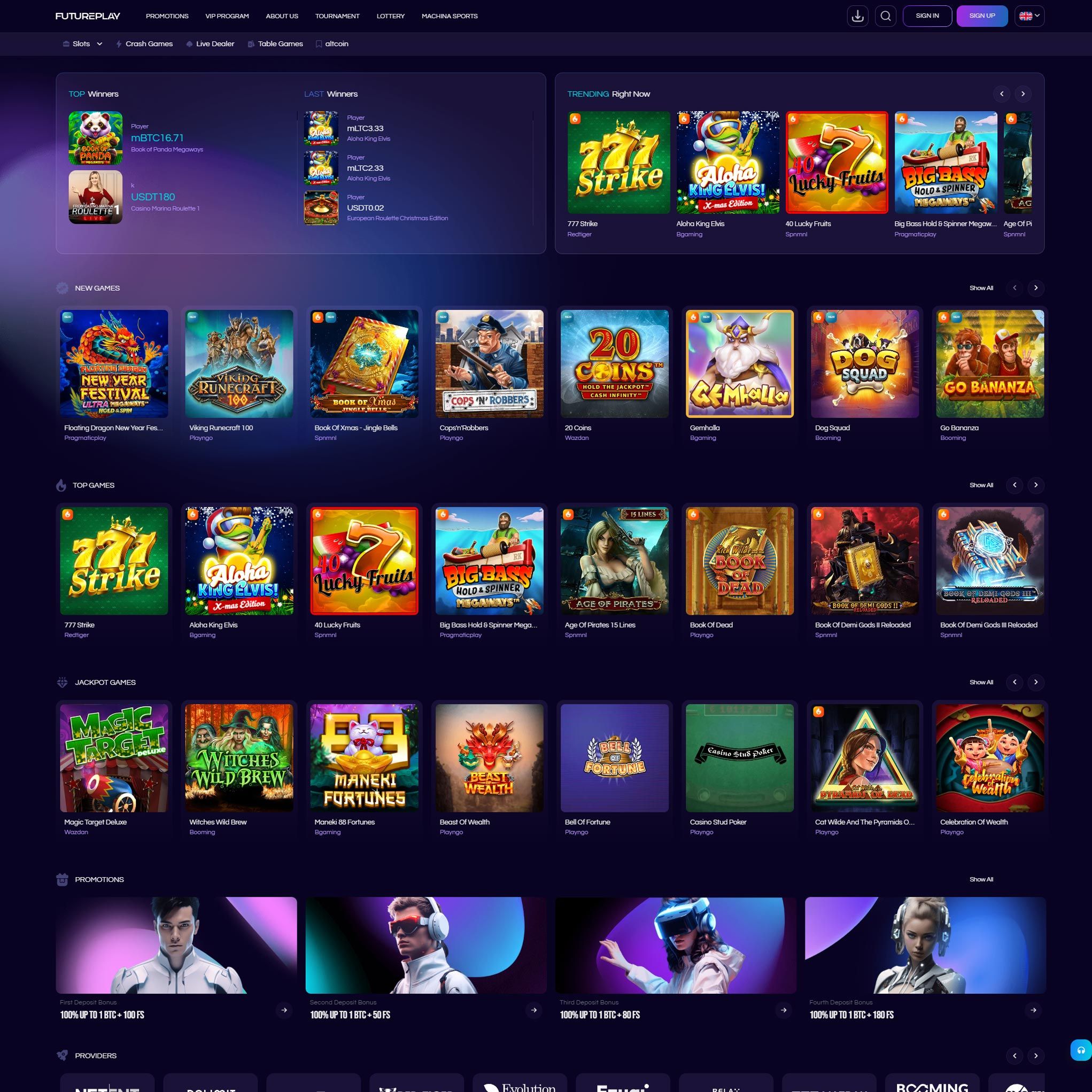 Suomalaiset nettikasinot tarjoavat monia hyötyjä pelaajille. FuturePlay Casino on suosittelemamme nettikasino, jolle voit lunastaa bonuksia ja muita etuja.