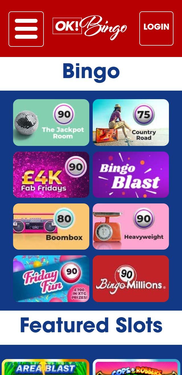 OK Bingo review lists all the bonuses available for you today