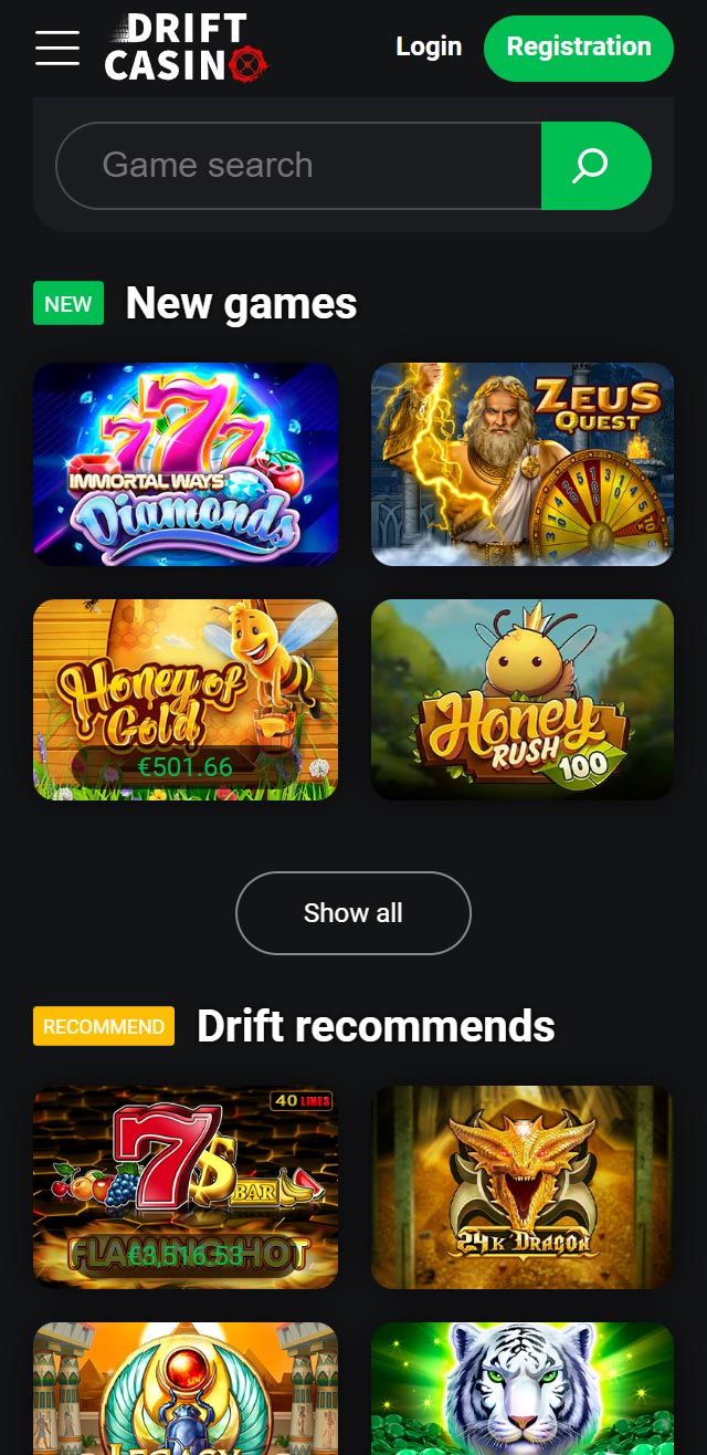 Drift Casino review lists all the bonuses available for you today