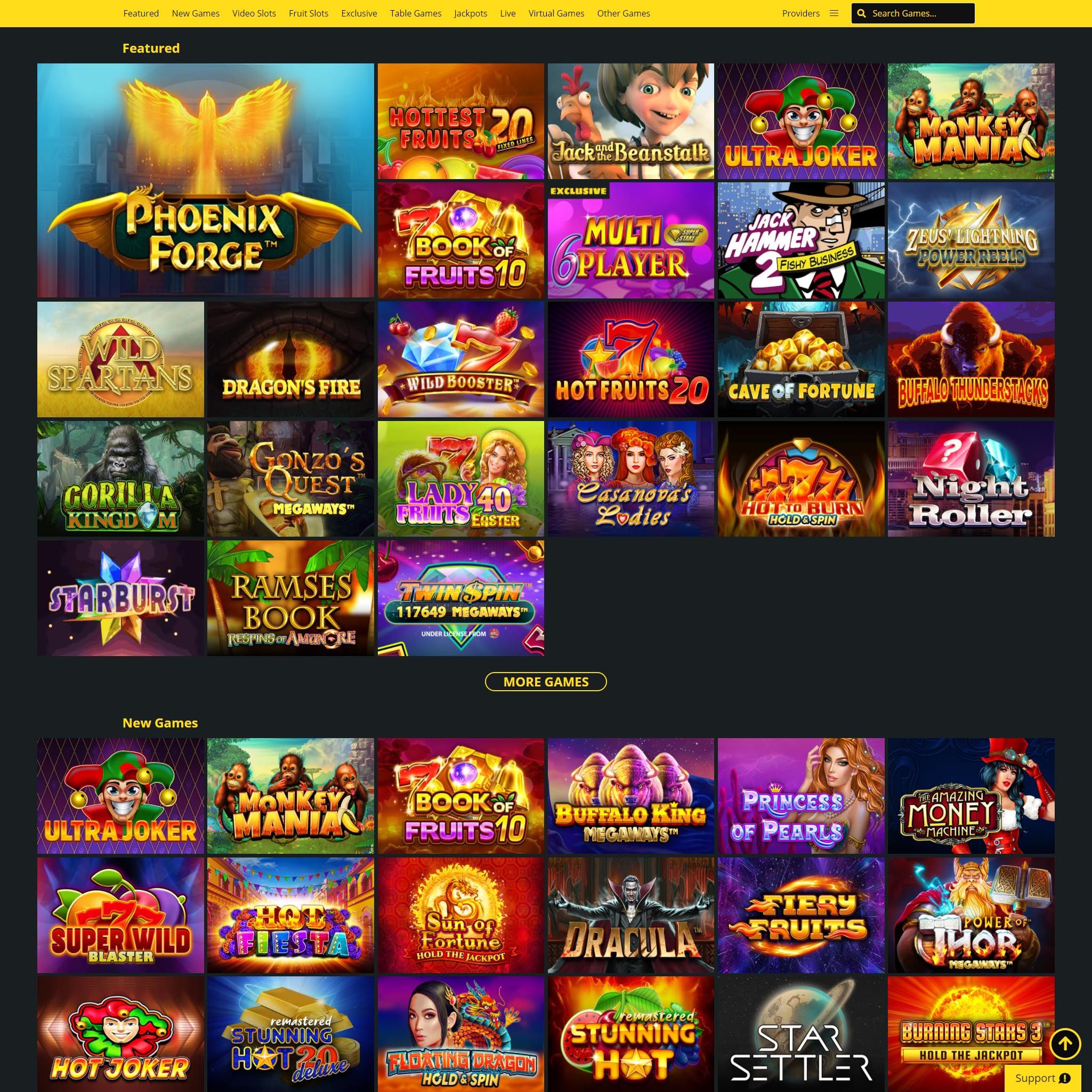 Whamoo Casino full games catalogue