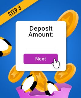 Enter the deposit amount at a Volt casino