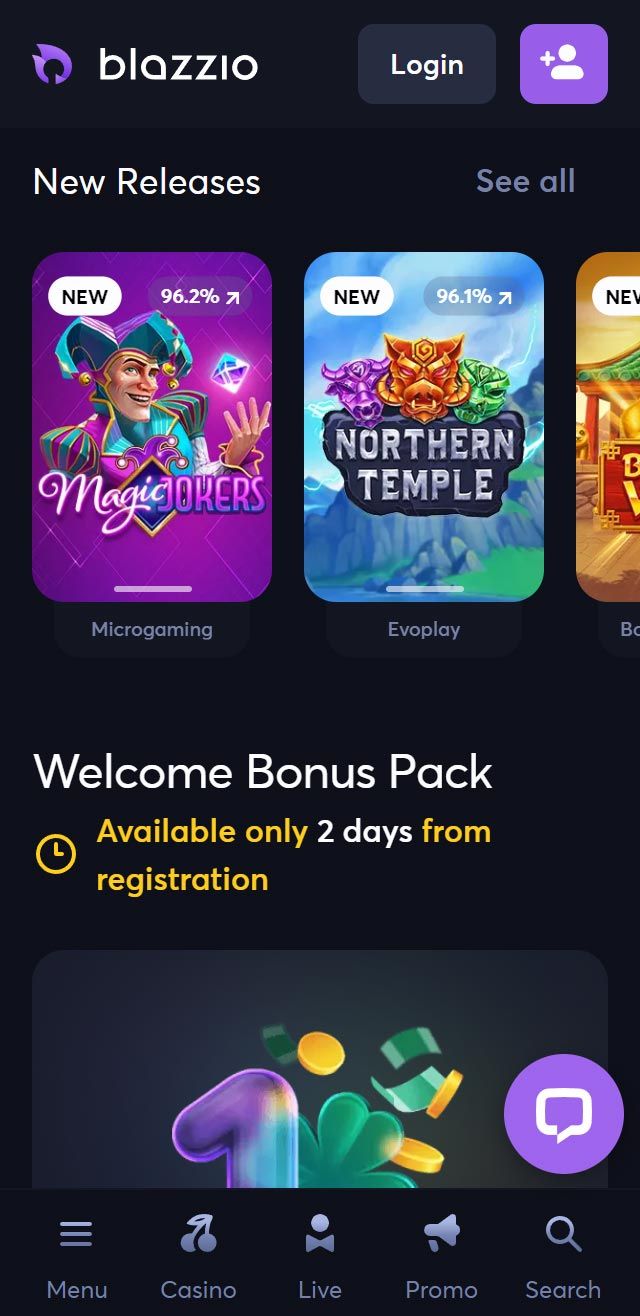 Blazzio Casino review lists all the bonuses available for you today