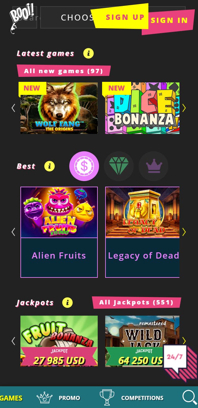 Booi Casino review lists all the bonuses available for Canadian players today