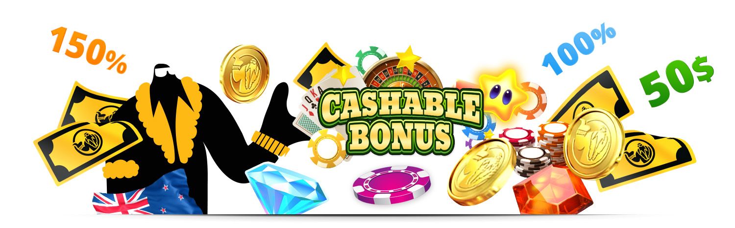 Cashable Casino Bonuses are the most loved type of casino bonuses NZ