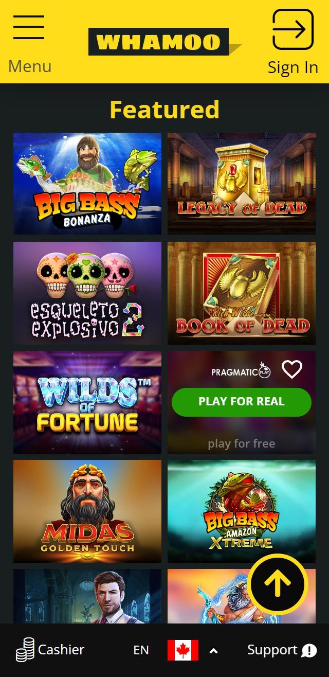 Whamoo Casino review lists all the bonuses available for Canadian players today