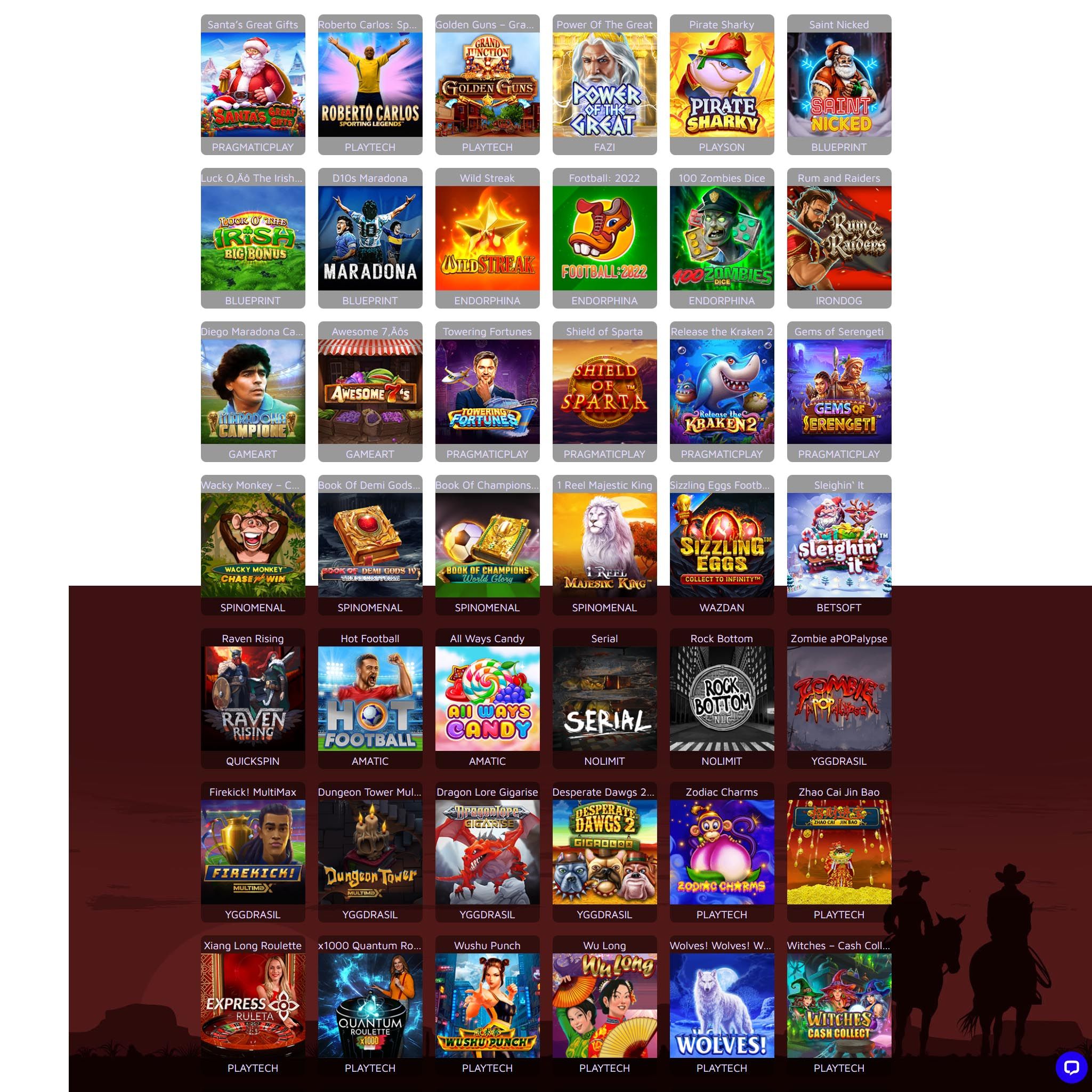 Scatter Hall full games catalogue