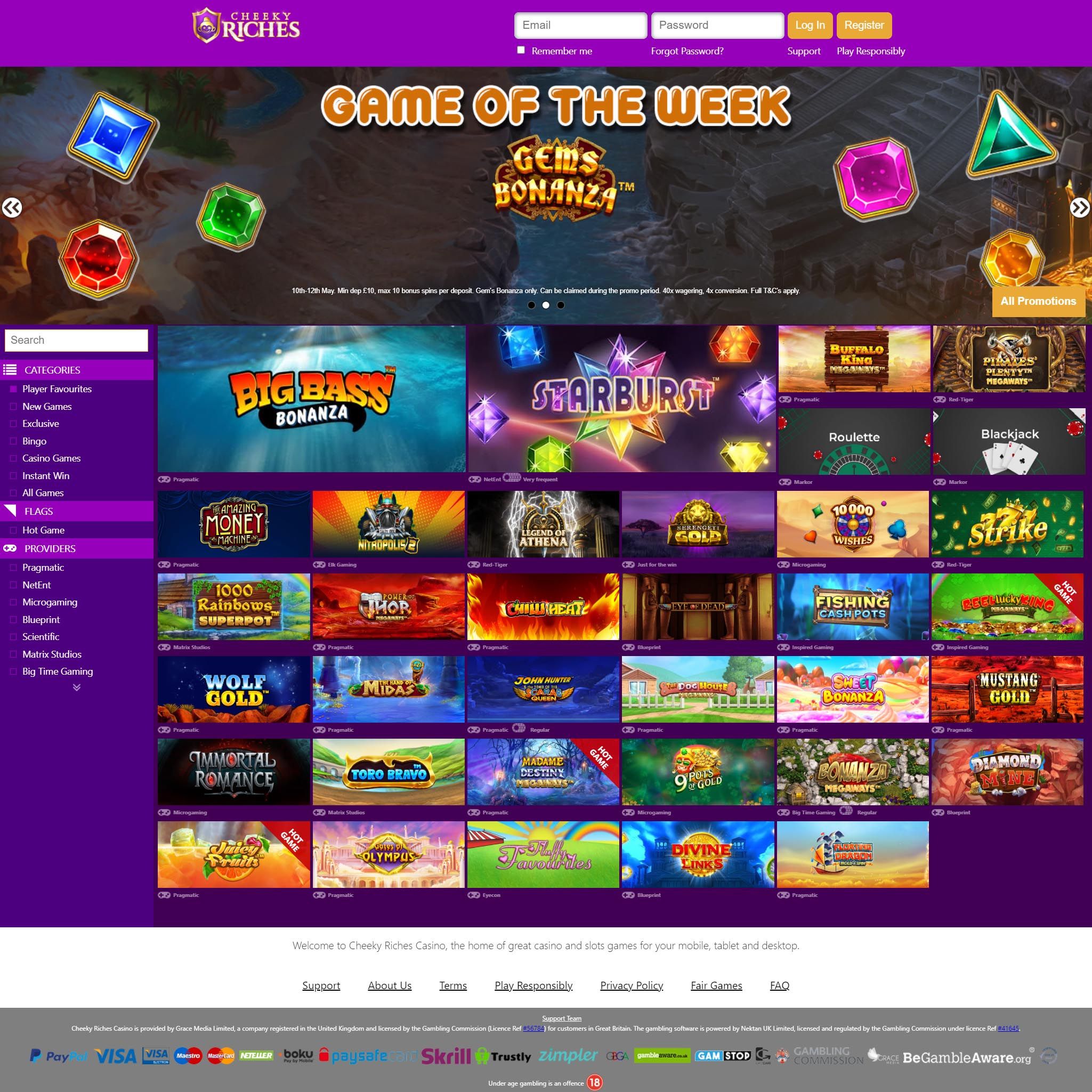 Cheeky Riches Casino review by Mr. Gamble