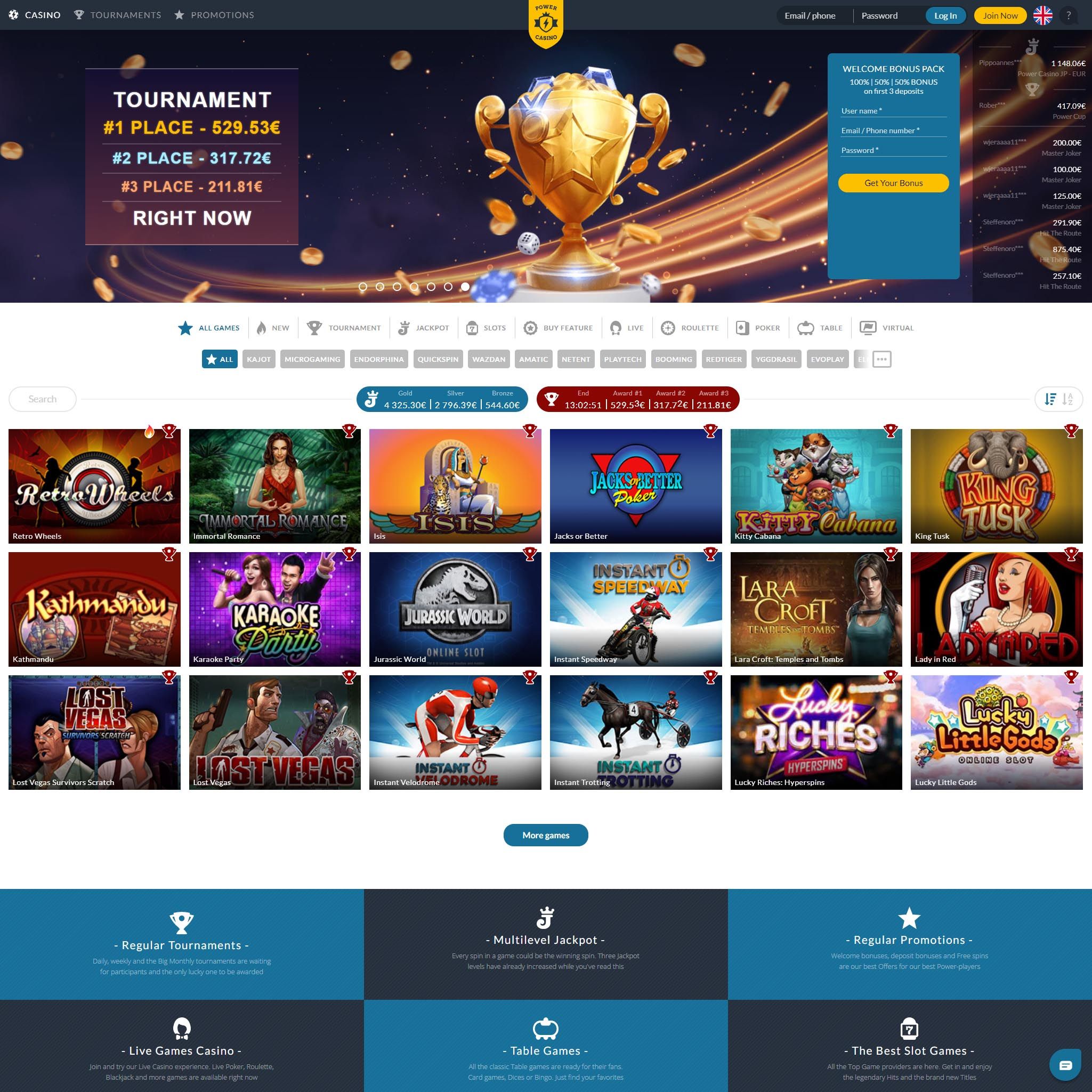 Power Casino review by Mr. Gamble