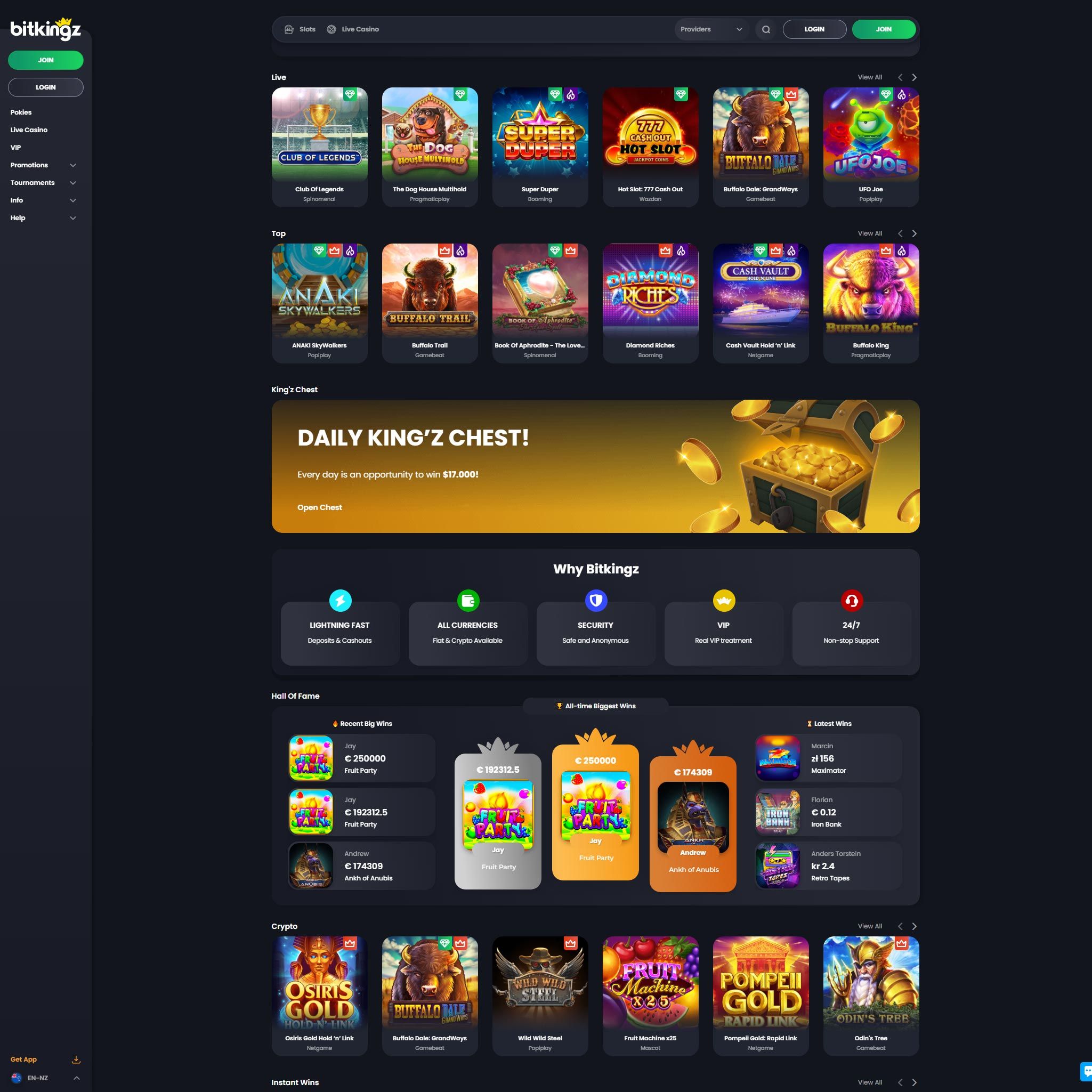 Bitkingz Casino NZ review by Mr. Gamble