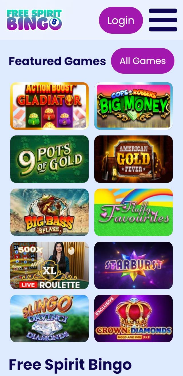 Free Spirit Bingo review lists all the bonuses available for you today