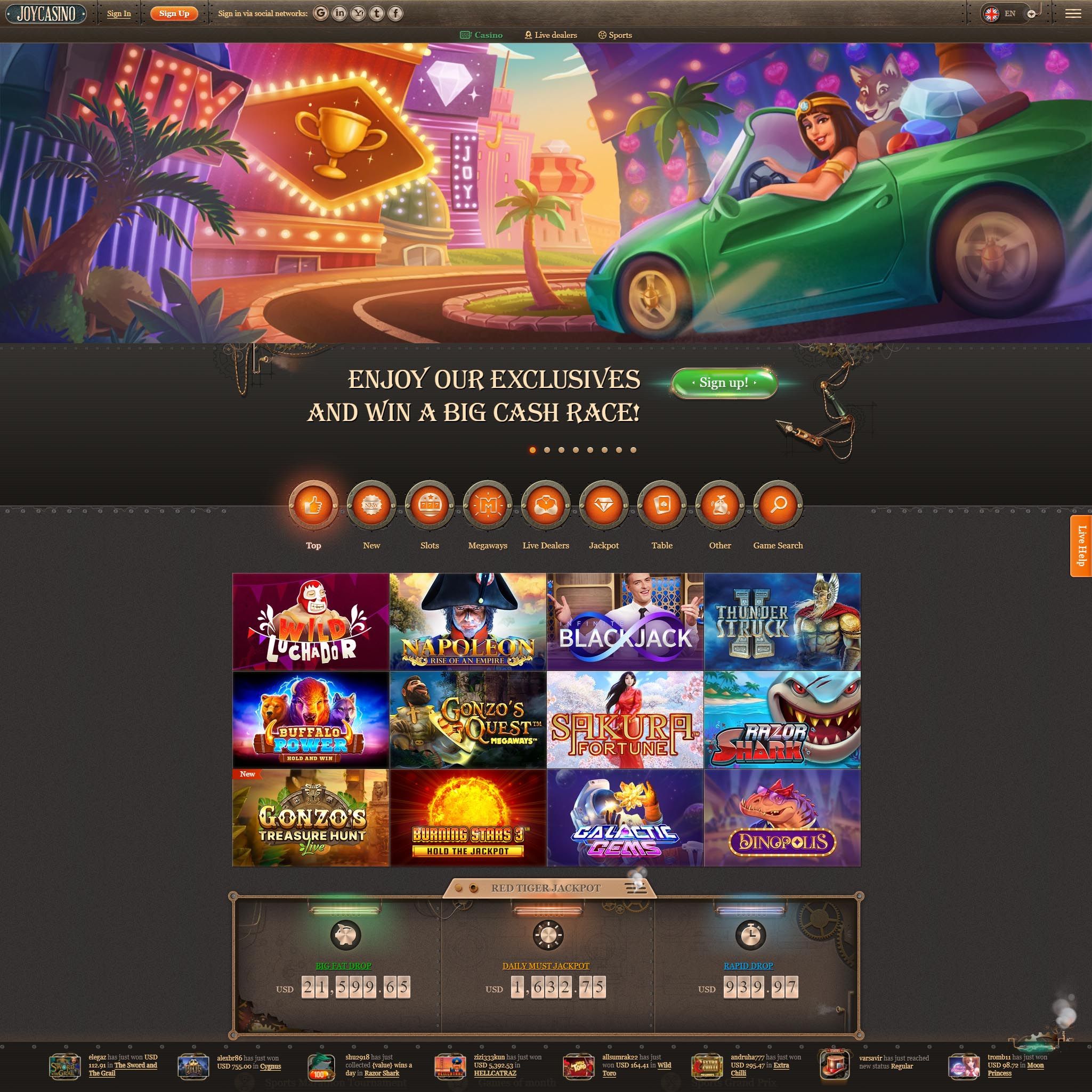 Joy Casino CA review by Mr. Gamble