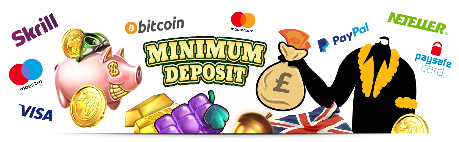 1 Minimum Deposit Casinos & 5 Deposit Casino UK