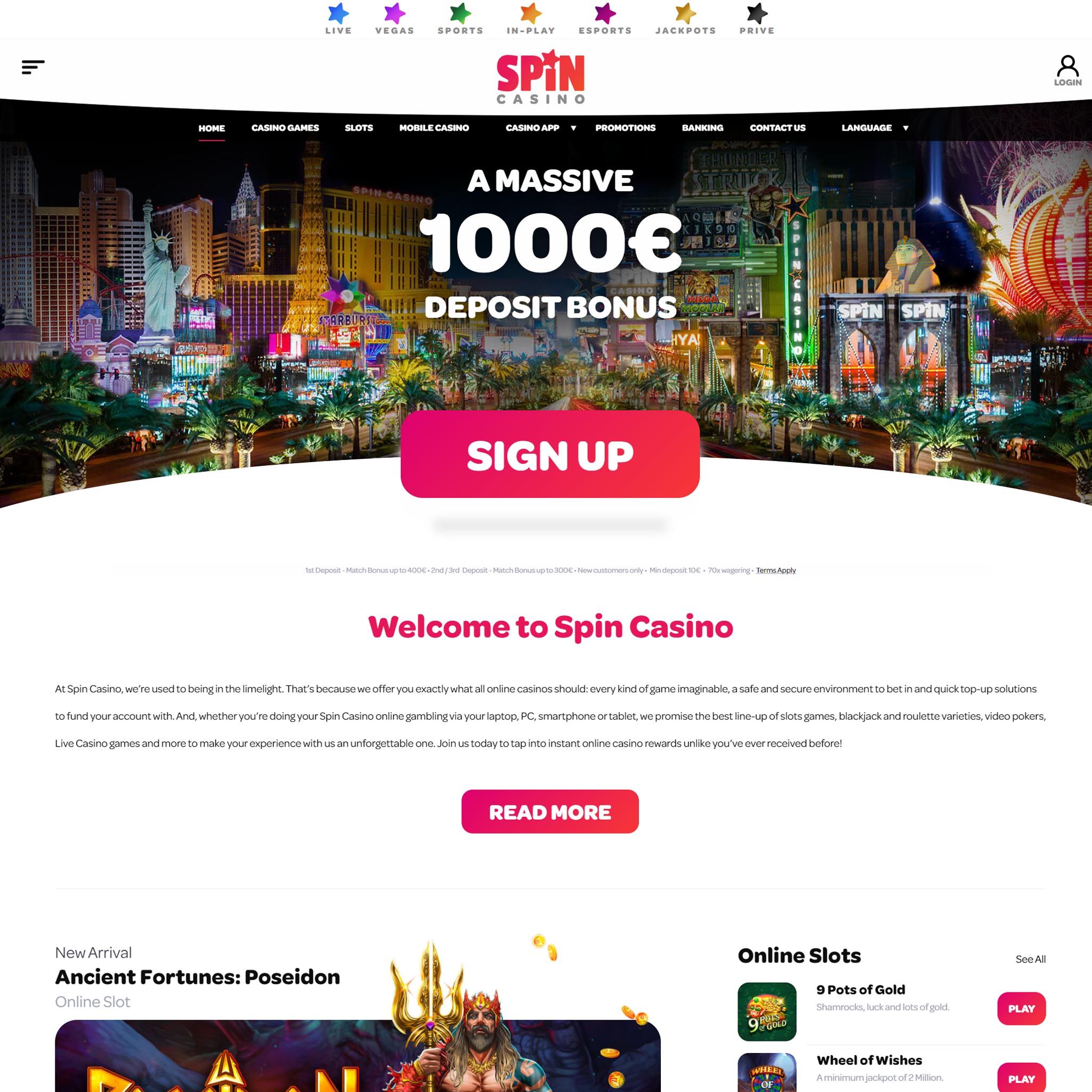 Spin Casino CA review by Mr. Gamble