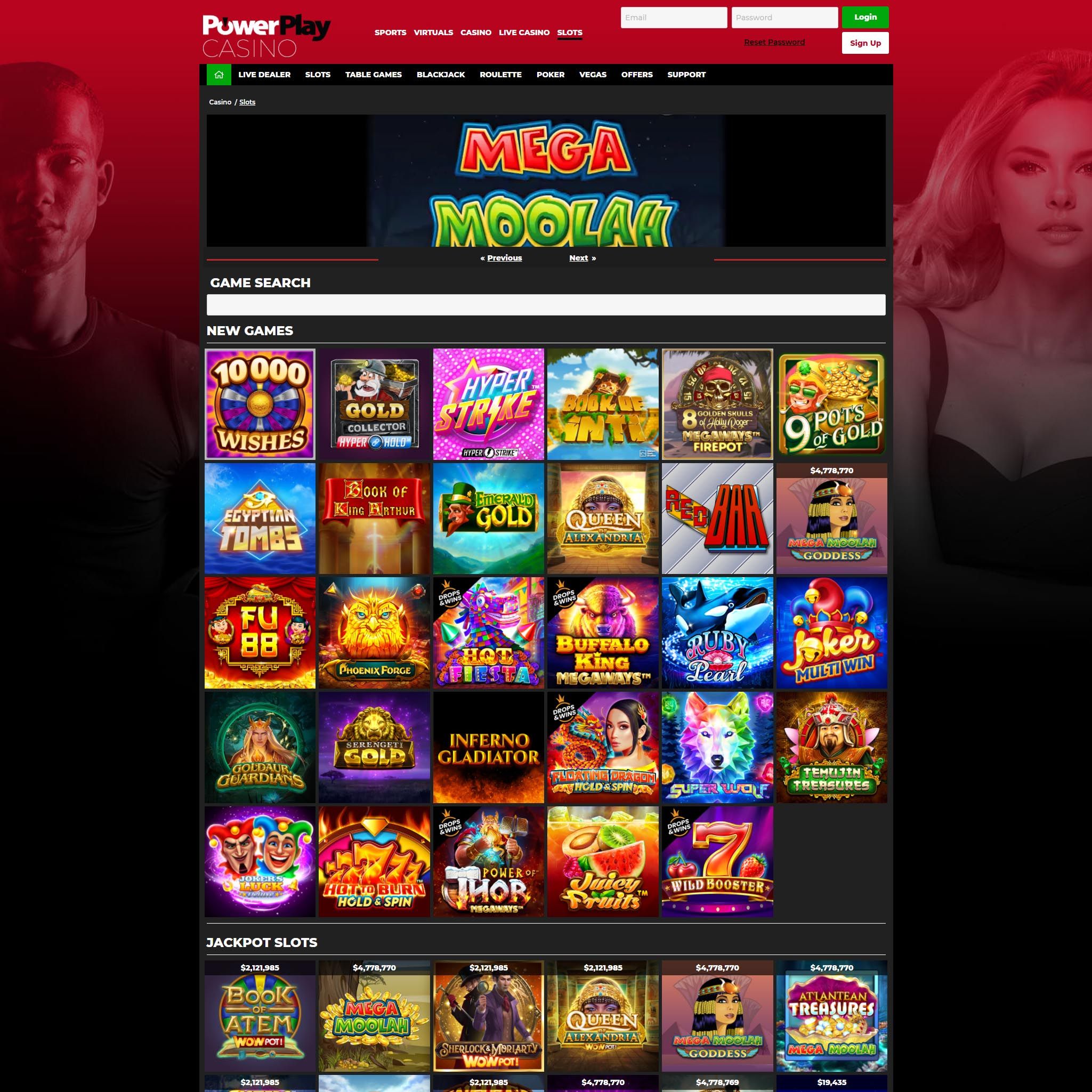 Powerplay Casino full games catalogue