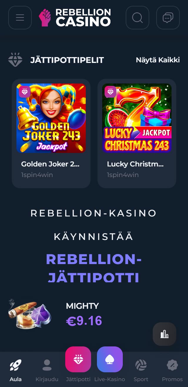 Rebellion Casino tarkistettu ja todennettu hyödyksesi