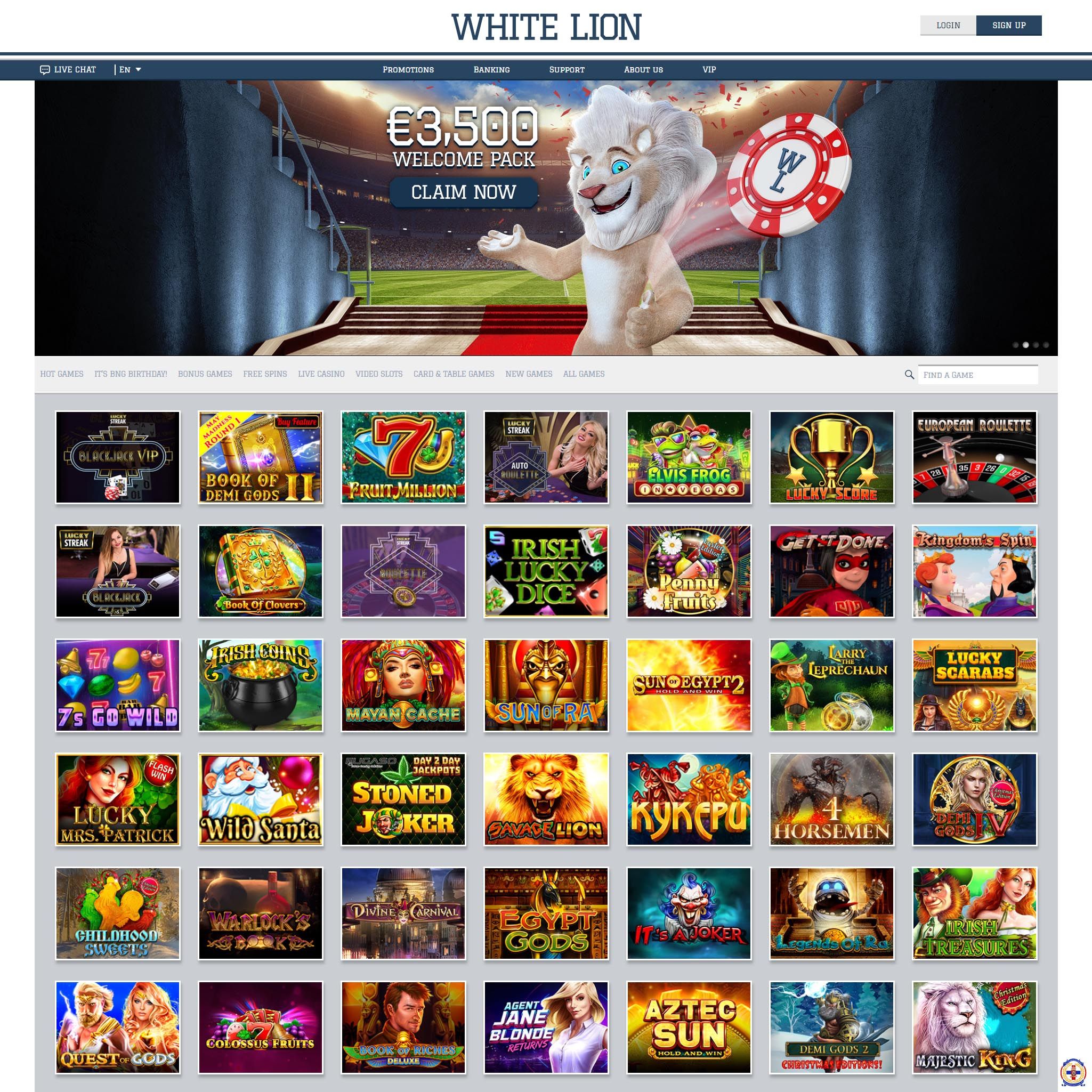 WhiteLion Bets Casino review by Mr. Gamble