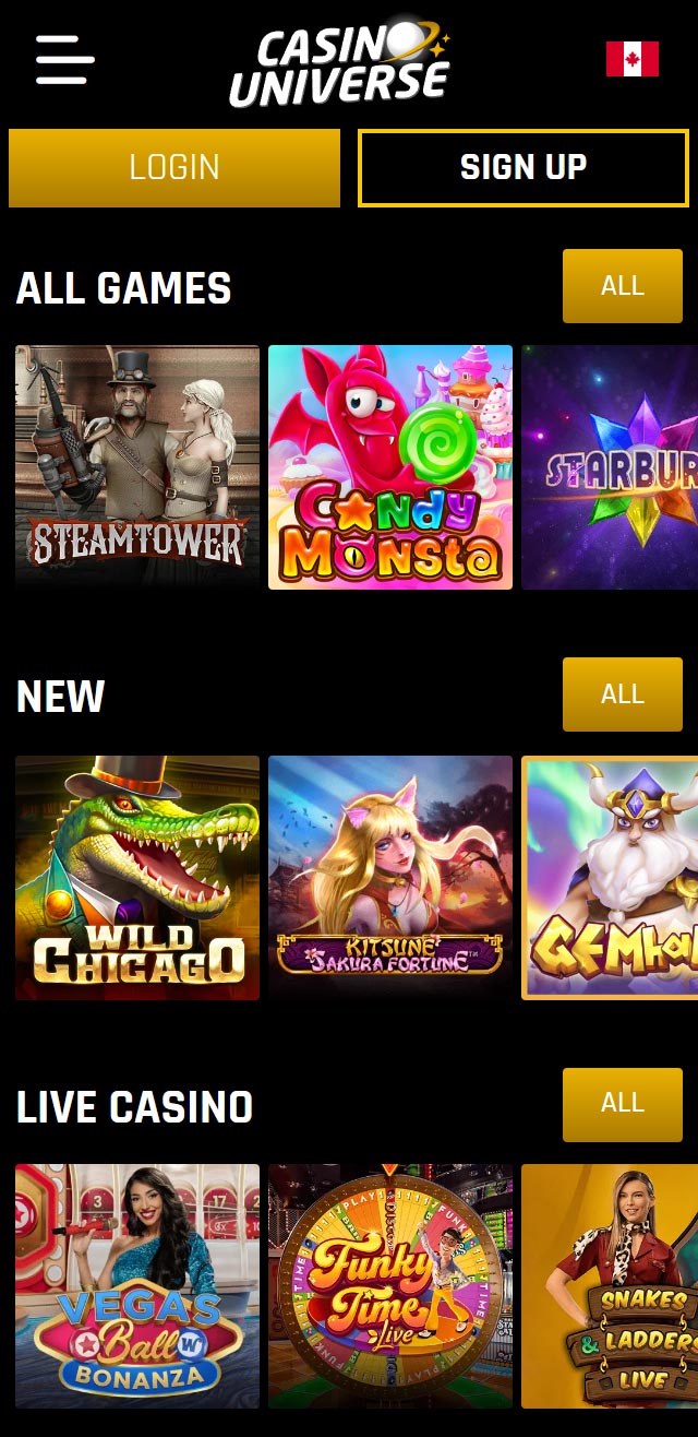 Casino Universe review lists all the bonuses available for Canadian players today