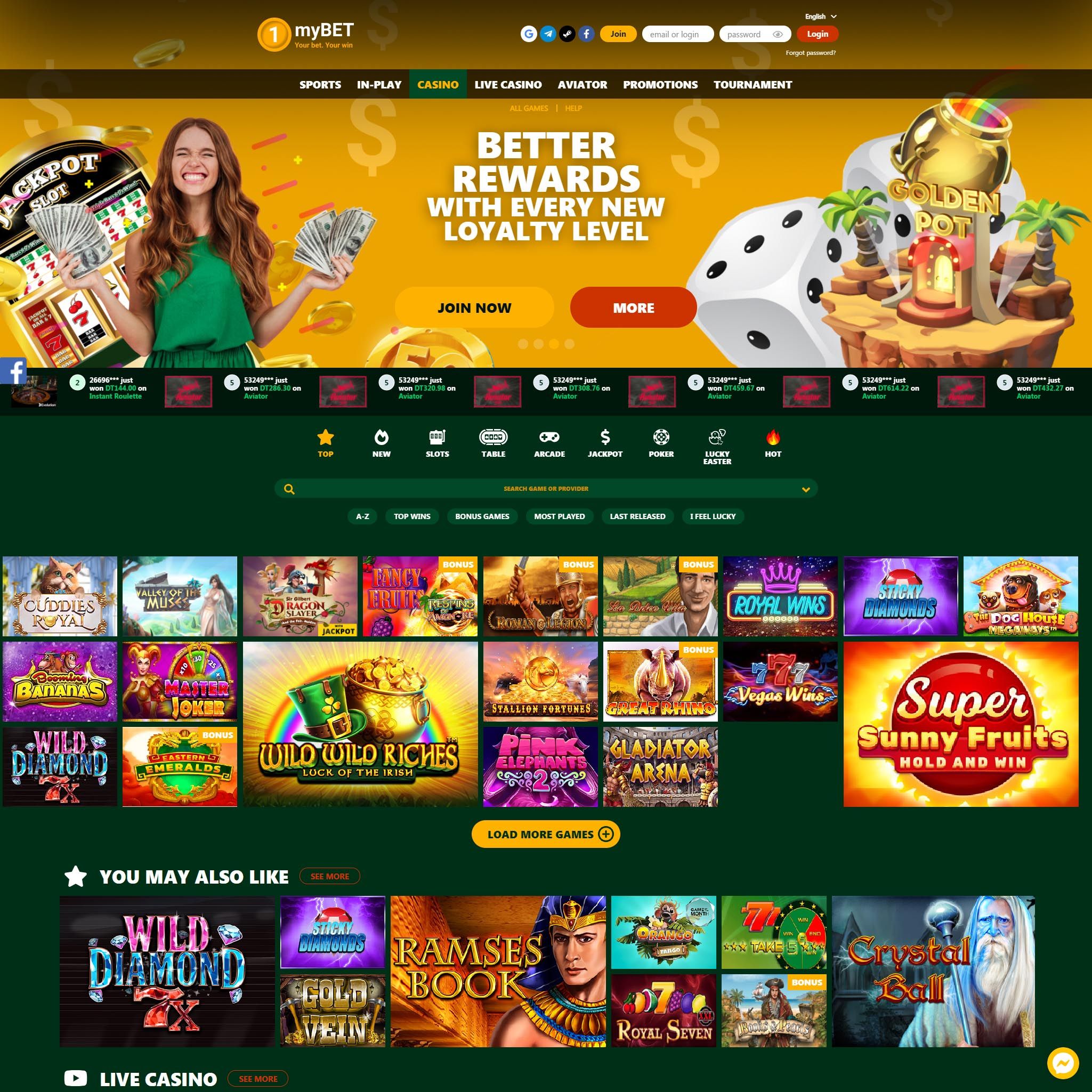 1mybet Casino review by Mr. Gamble