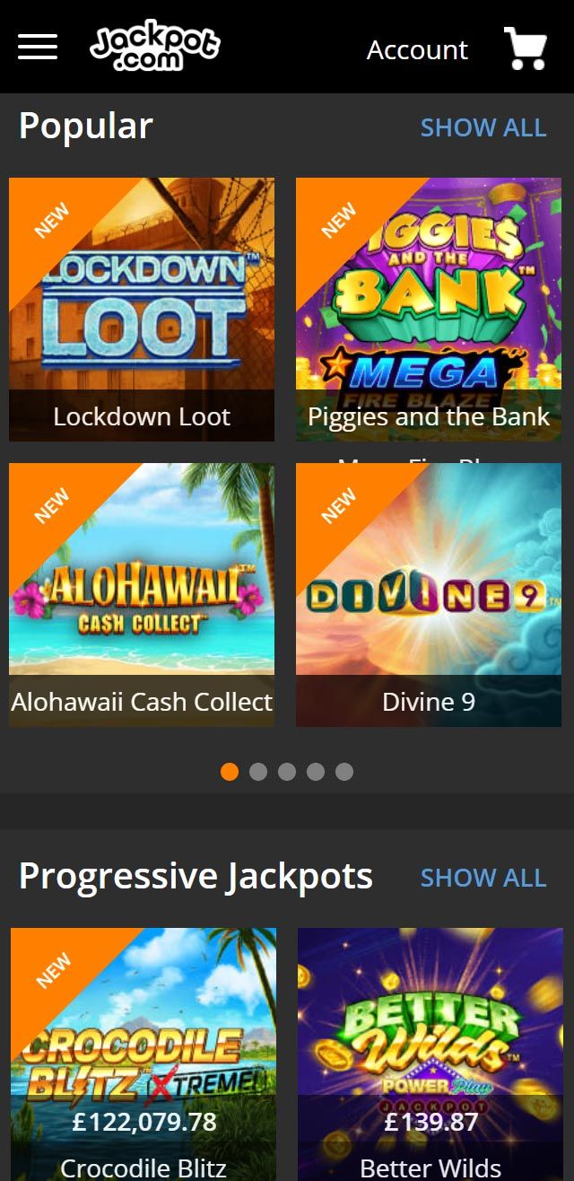 Jackpot.com review lists all the bonuses available for you today