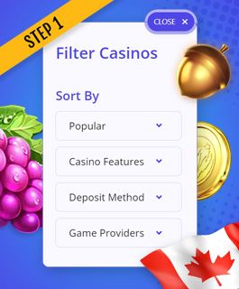 Use filters to search for the best 10 deposit casinos