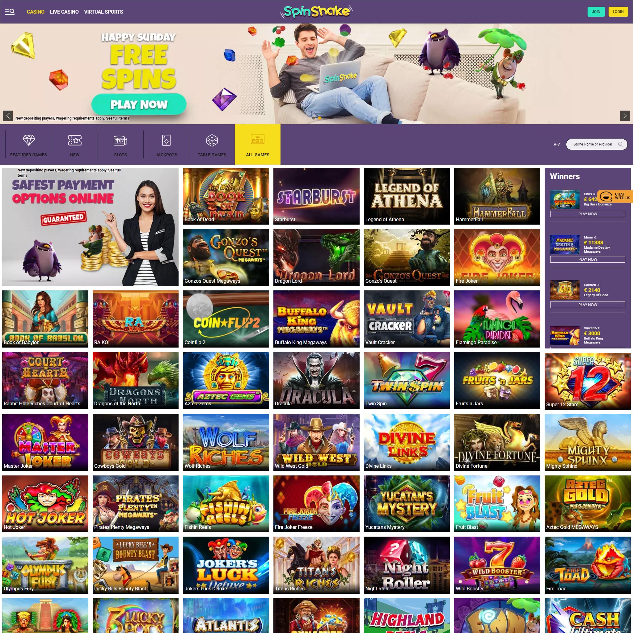 SpinShake Casino CA review by Mr. Gamble