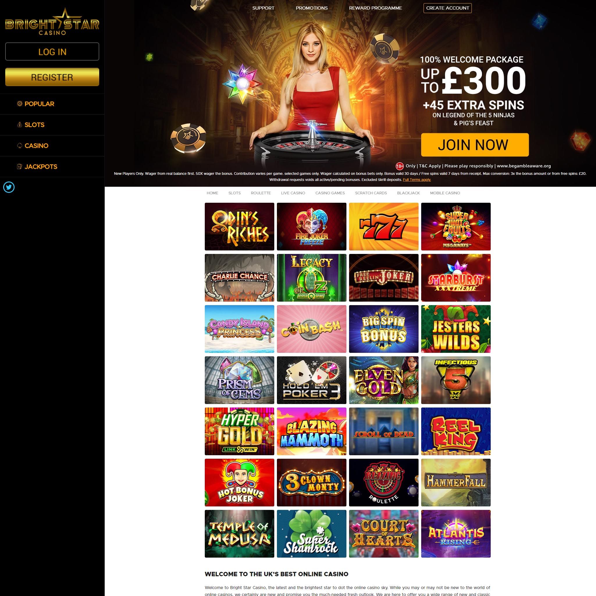 Bright Star Casino NZ review by Mr. Gamble