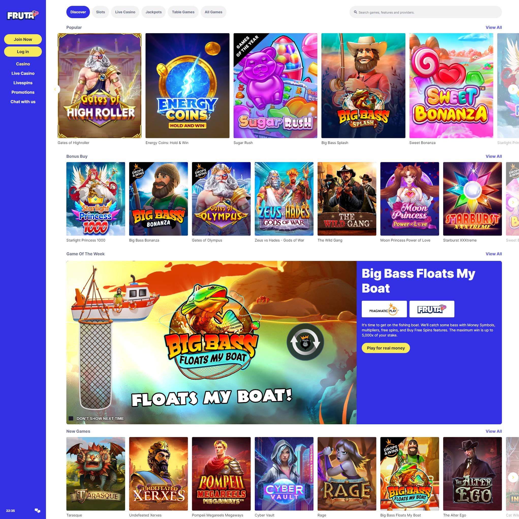 Fruta Casino CA review by Mr. Gamble