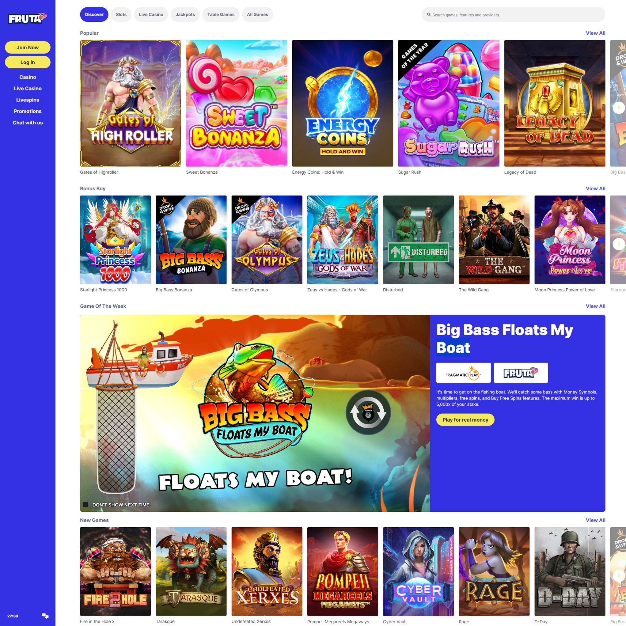 Fruta Casino NZ review by Mr. Gamble