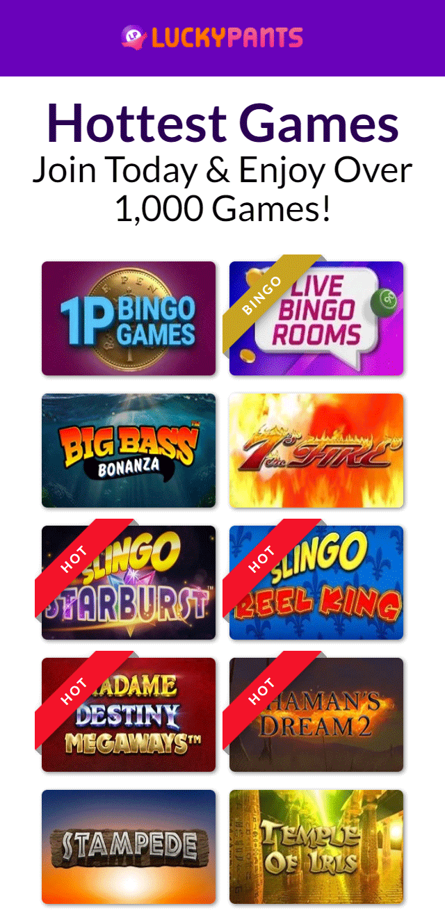 Lucky Pants Bingo review lists all the bonuses available for UK players today