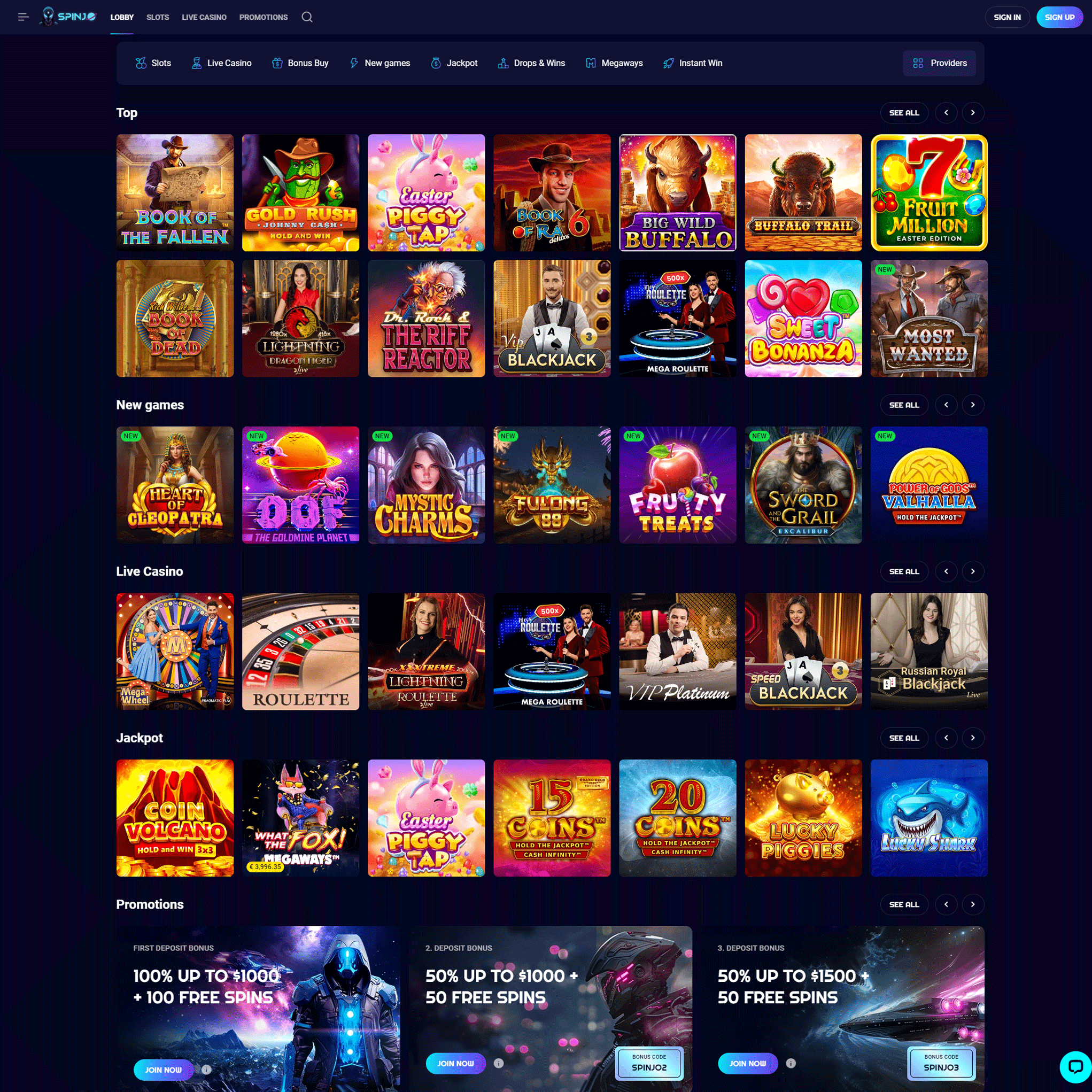 Spinjo Casino CA review by Mr. Gamble