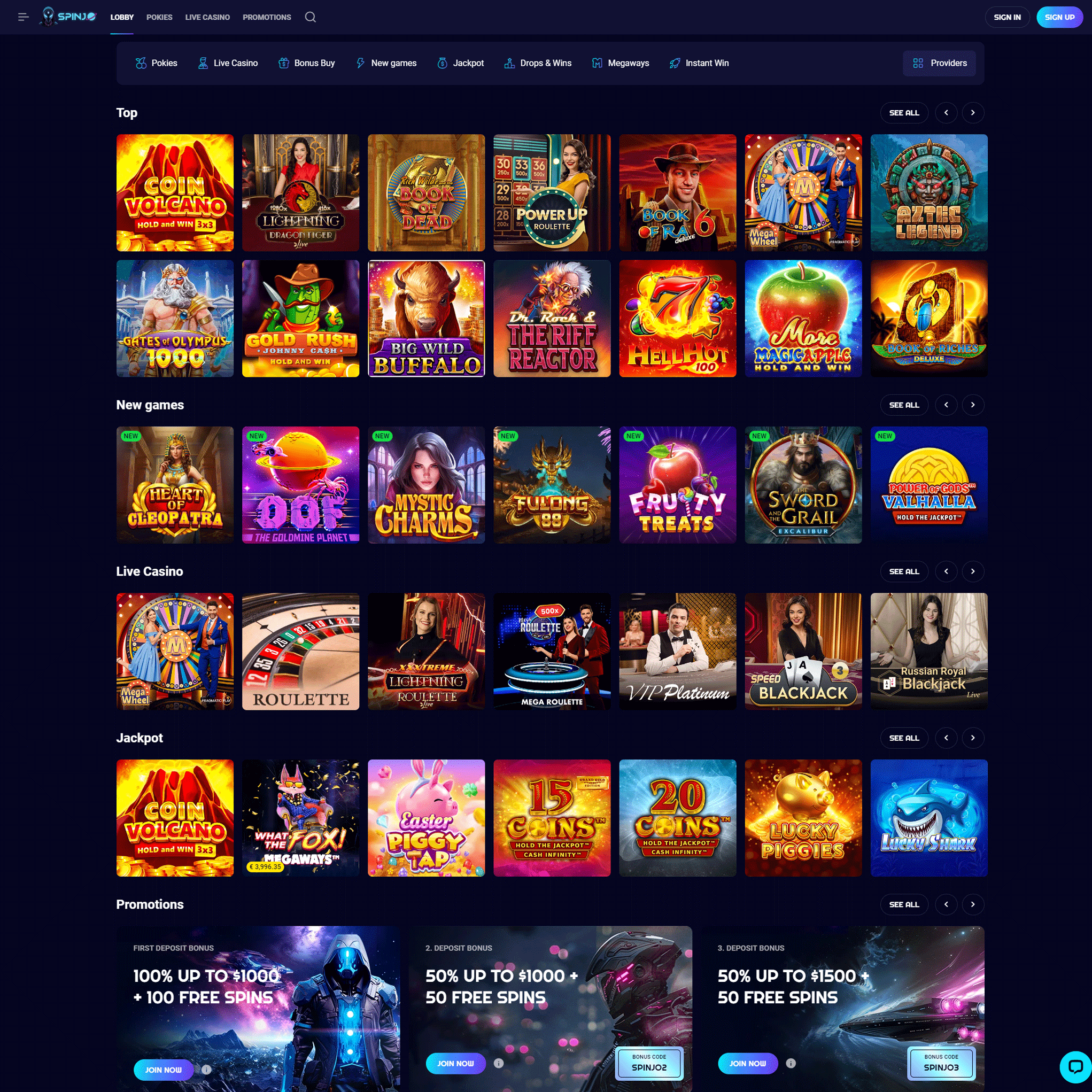 Spinjo Casino NZ review by Mr. Gamble