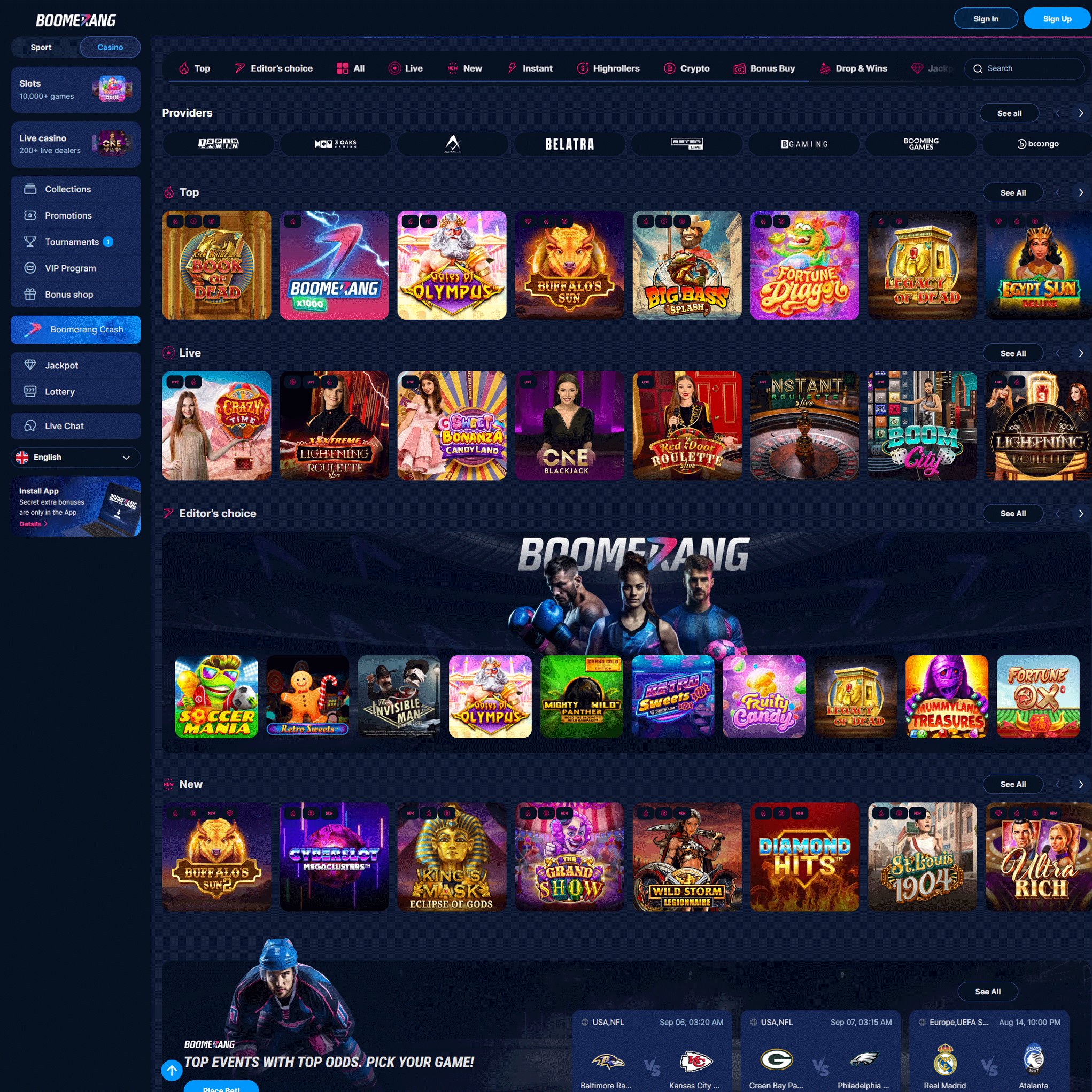 Boomerang-bet.io review by Mr. Gamble