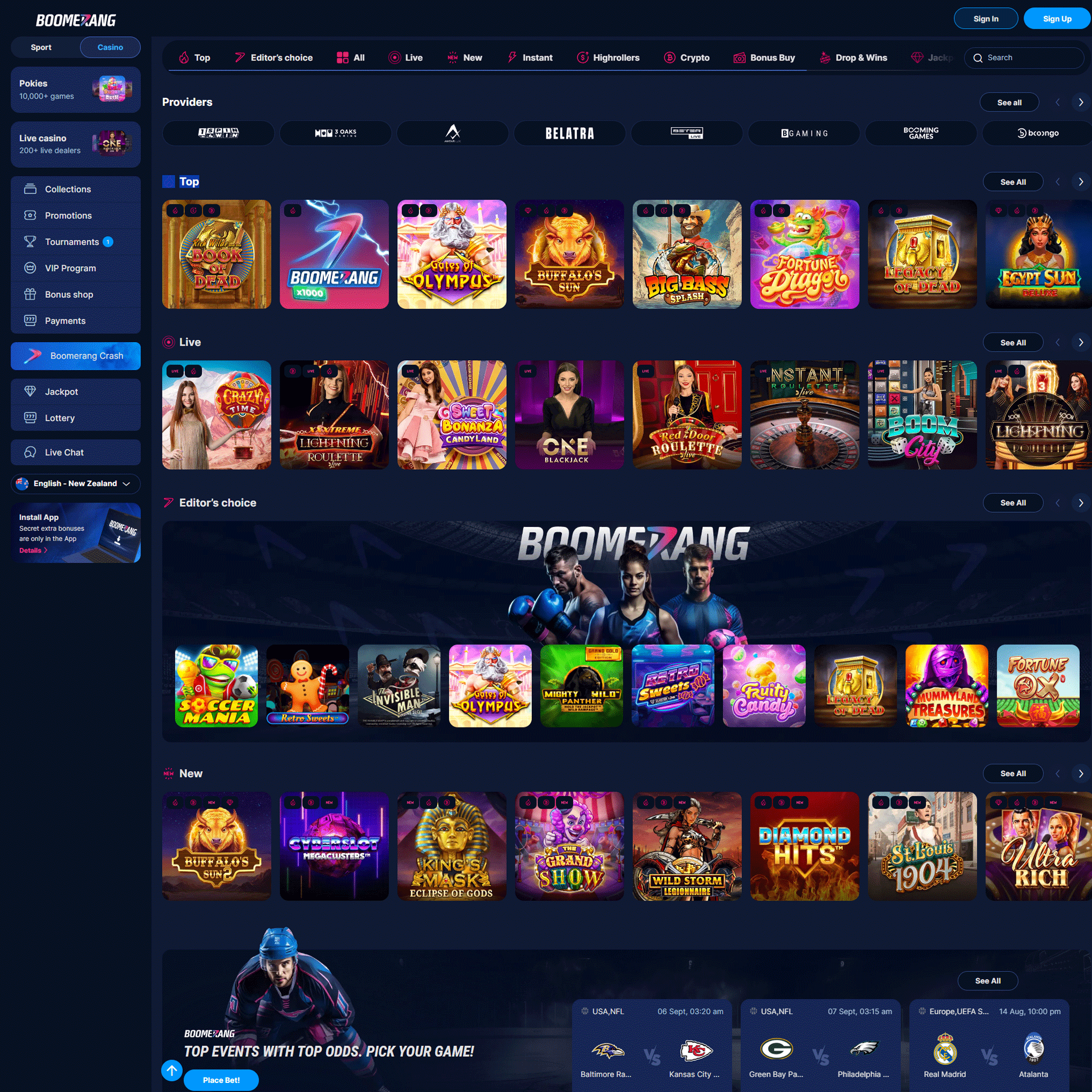 Boomerang-bet.io NZ review by Mr. Gamble