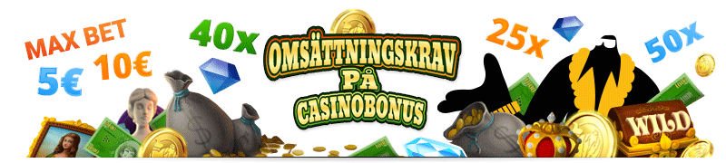 Omsättningskrav på Casinon förklarat och vad ett max bet innebär