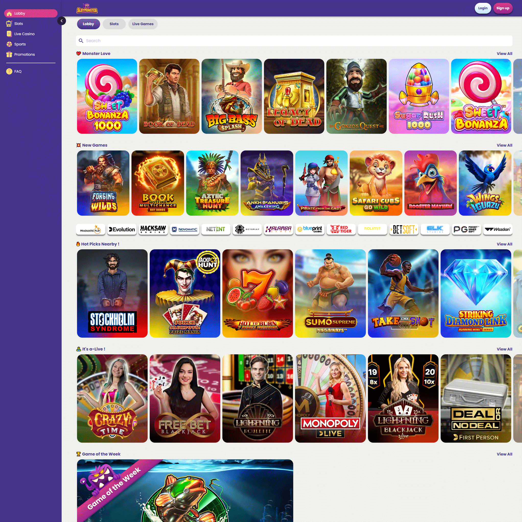 Slotmonsters Casino review by Mr. Gamble