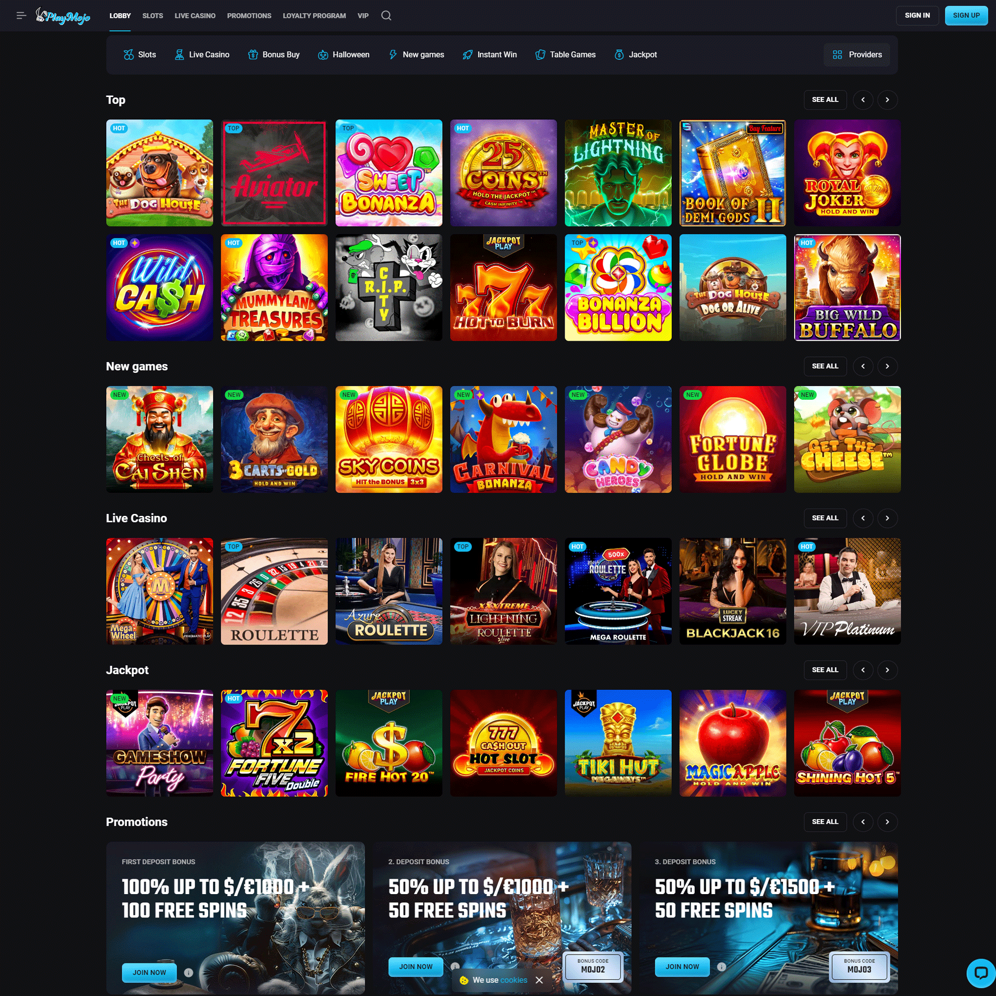 PlayMojo Casino review by Mr. Gamble