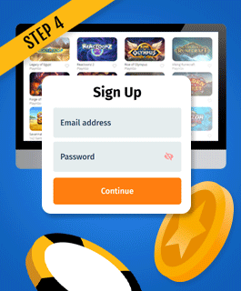 Fill in your details to register a new casino account and claim your bonus