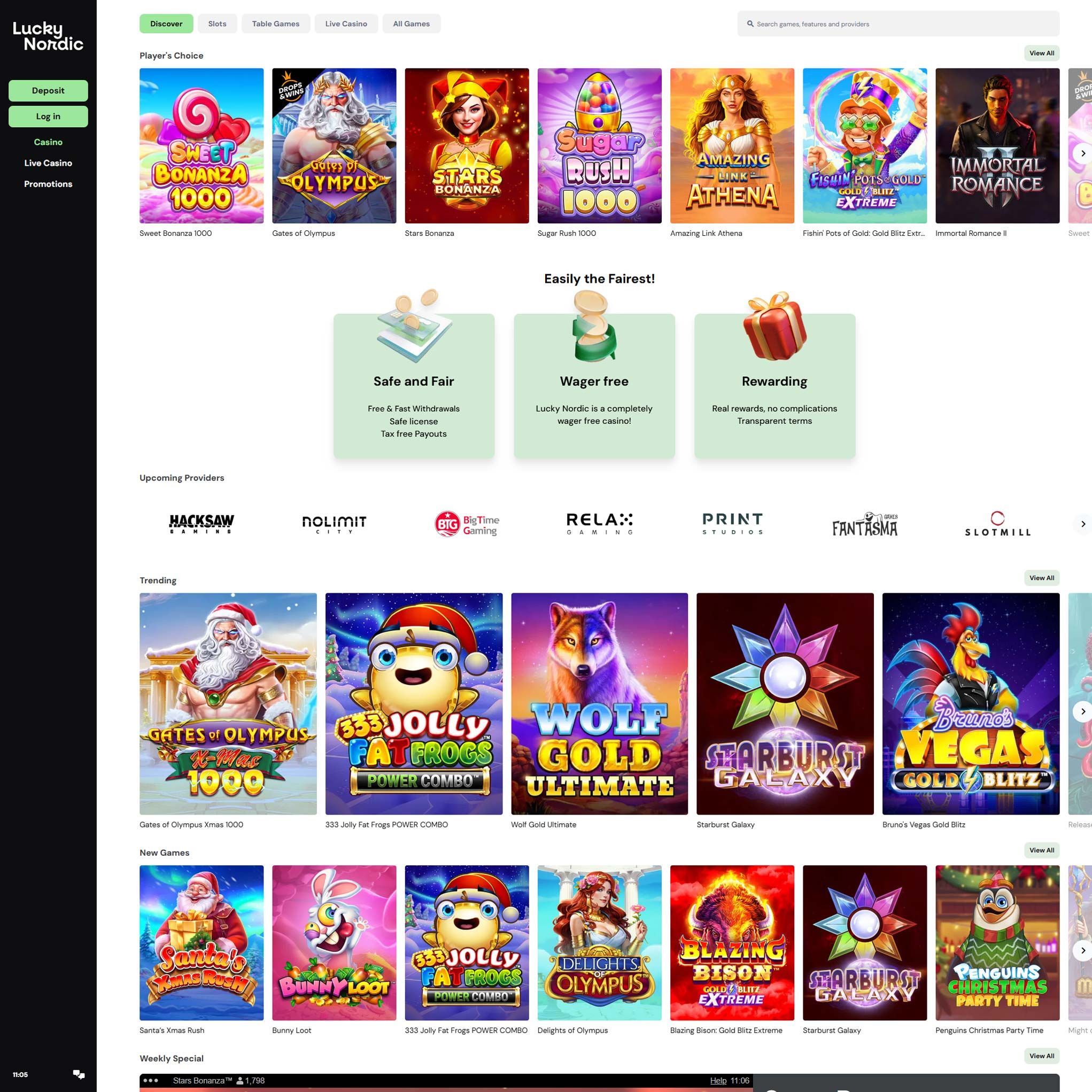 Lucky Nordic Casino review by Mr. Gamble