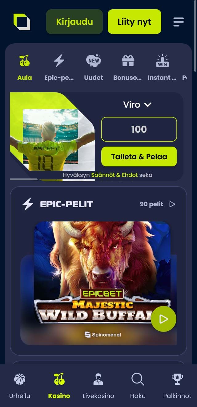 Epicbet Casino arvostelu listaa kaikki bonukset saatavilla sinulle tänään