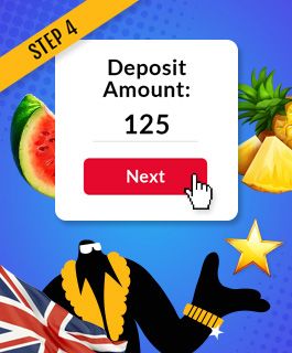 Select your preferred deposit amount